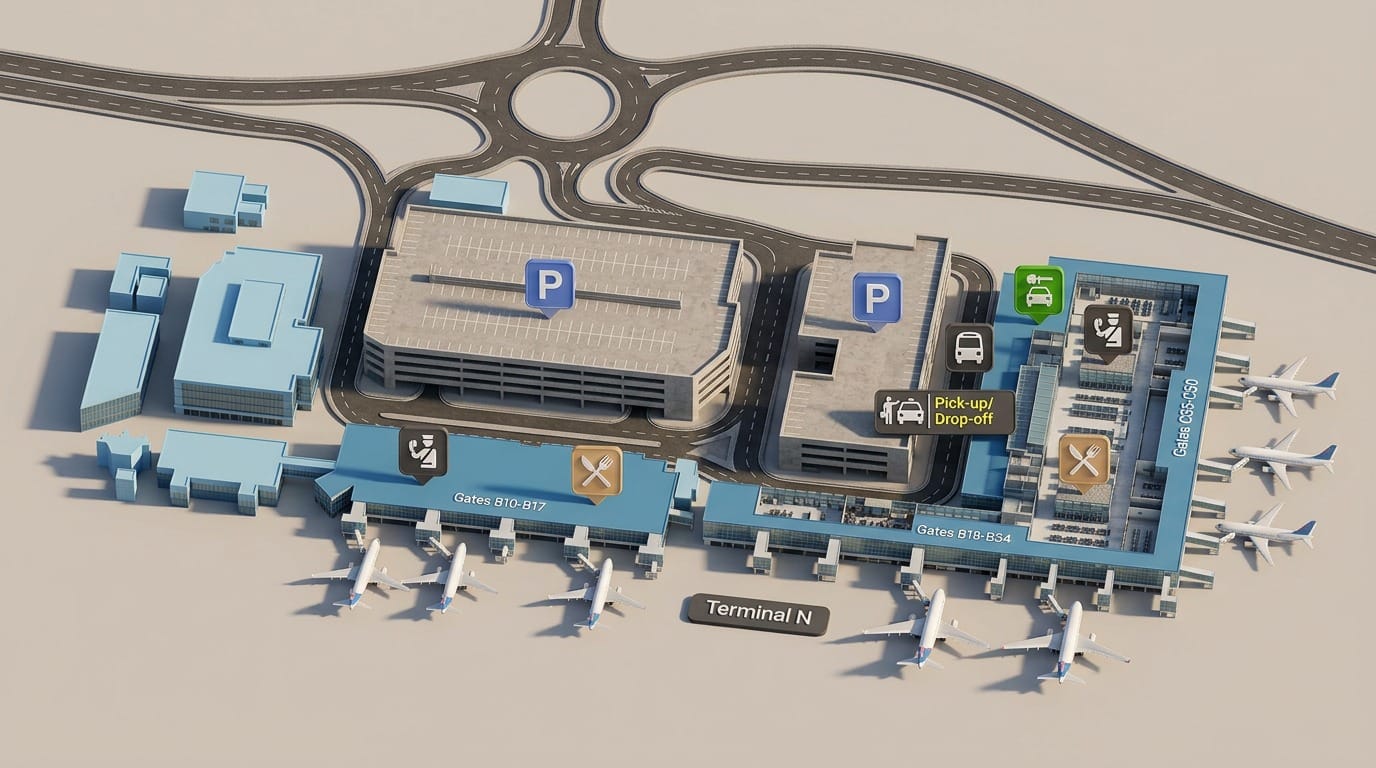 Alicante Airport terminal map