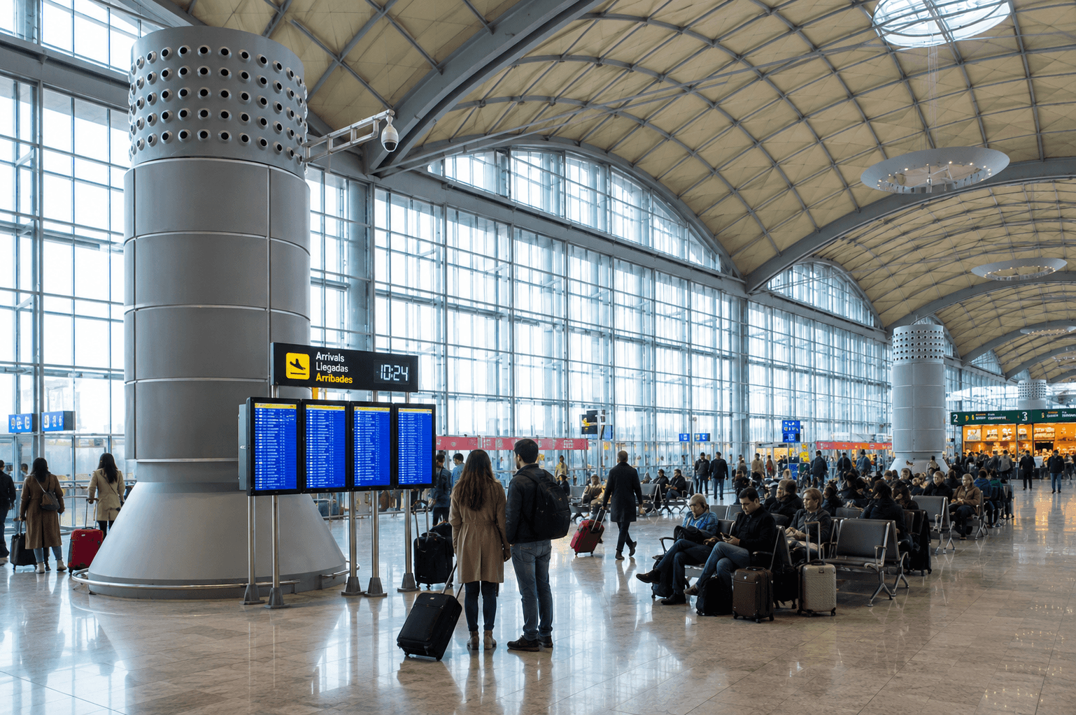 Alicante-Elche Airport terminal, arrivals point for Costanova Transfer